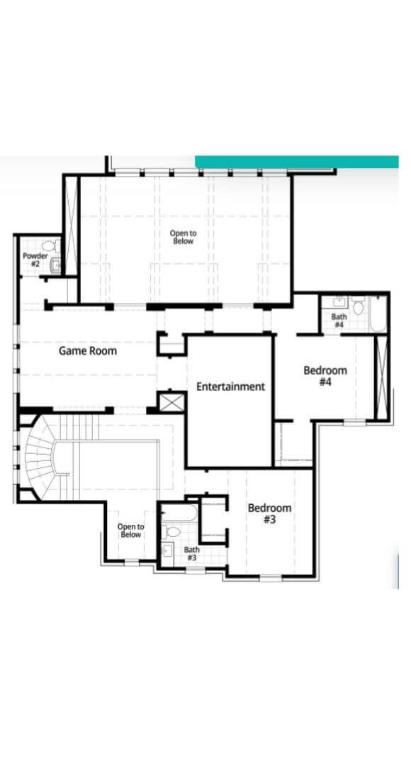 Highland Homes Plan Livorno Second Floor in TGF