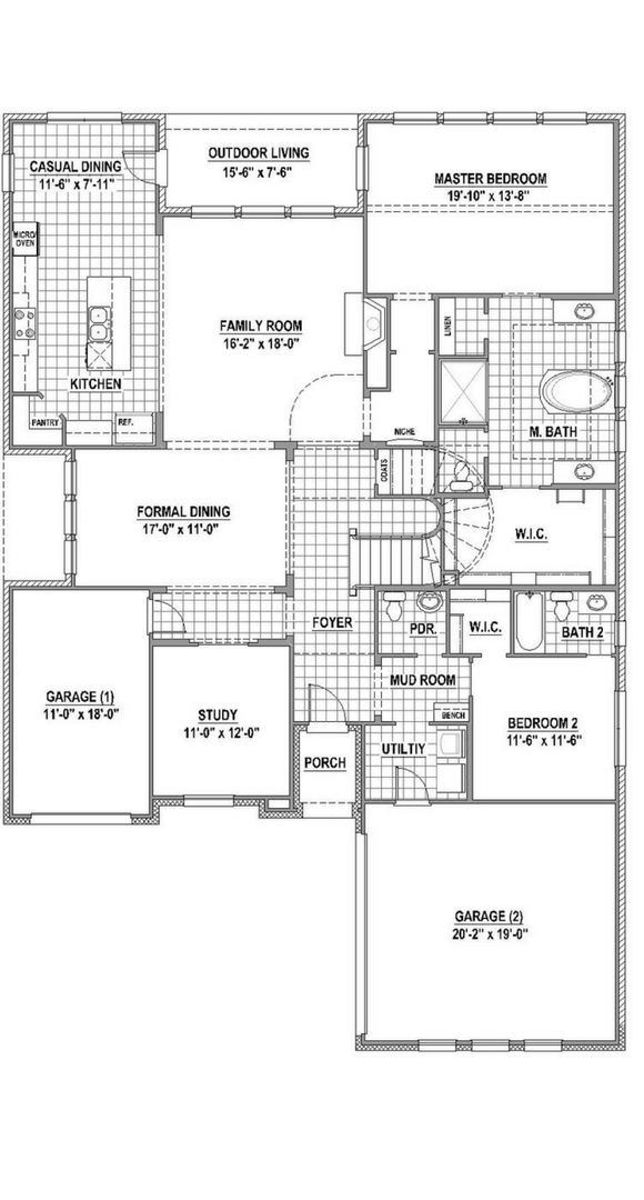 American Legend 694 Floorplan in The Grove Frisco