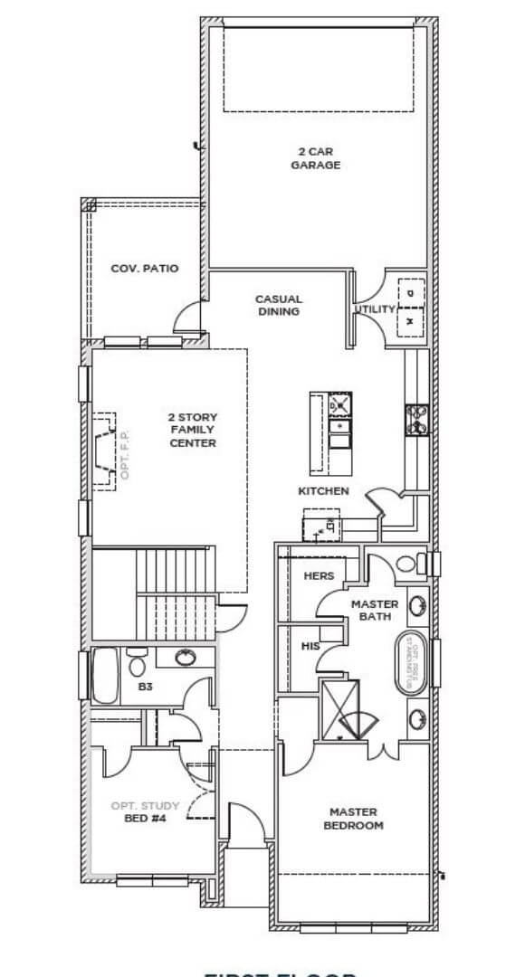 Shaddock Homes Plan 3130 Floorplan 1 in TGF