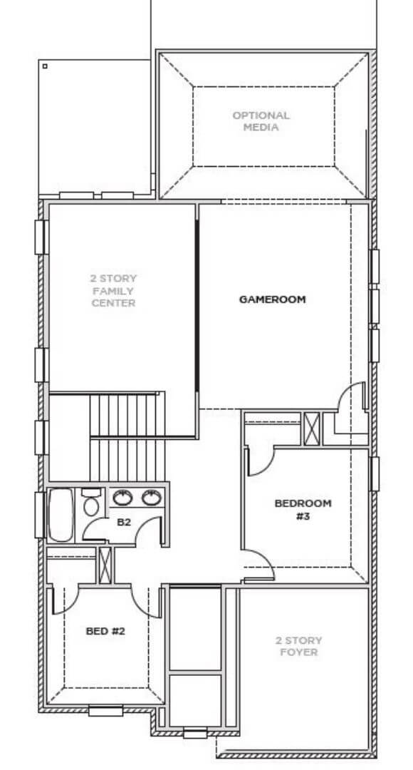 Shaddock Homes Plan 3130 Floorplan 2 in TGF