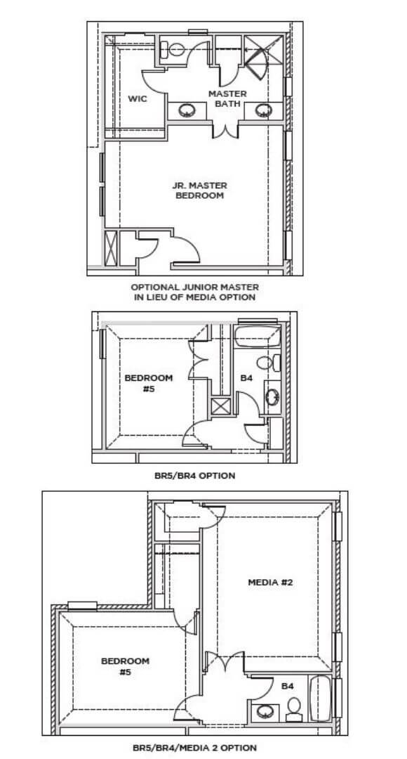 Shaddock Homes Plan 3130 Floorplan Options in TGF