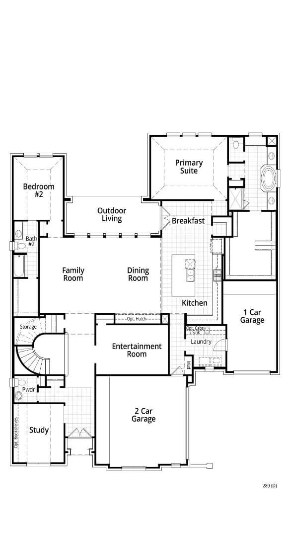 Highland Homes Plan 289 Floorplan in TGF