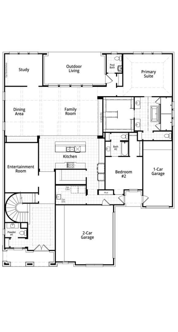 Highland Homes Plan Siena Floorplan First in TGF