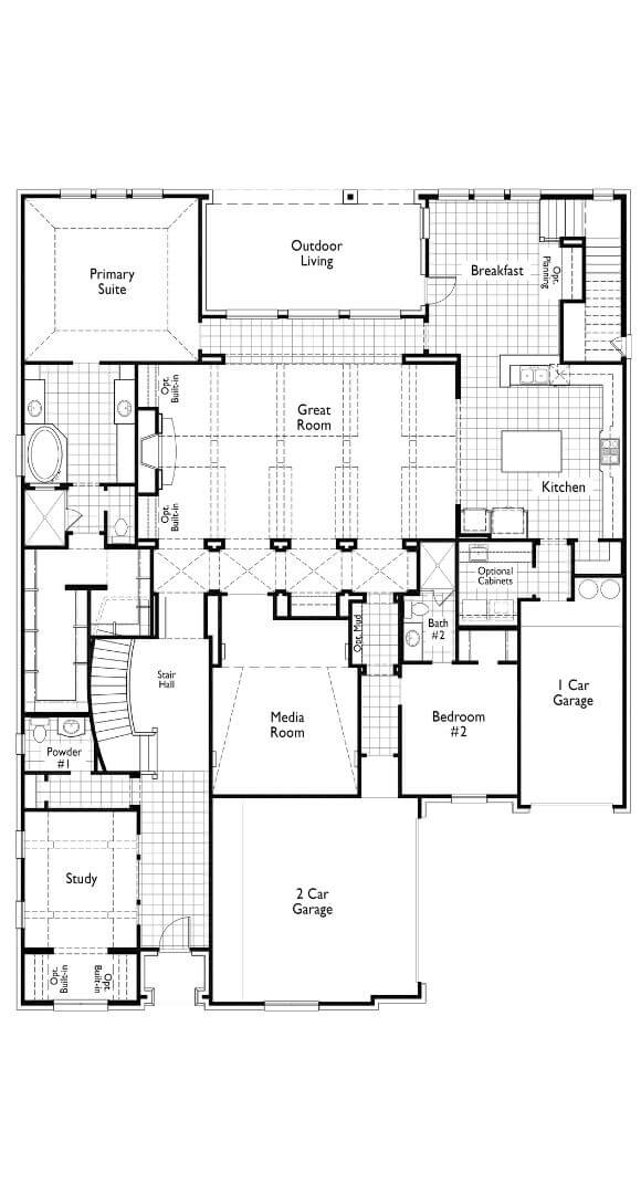 Highland Homes Plan 618 Floorplan 1 in TGF