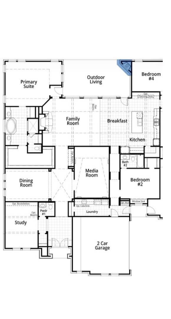 Highland Plan 673 Floorplan in TGF